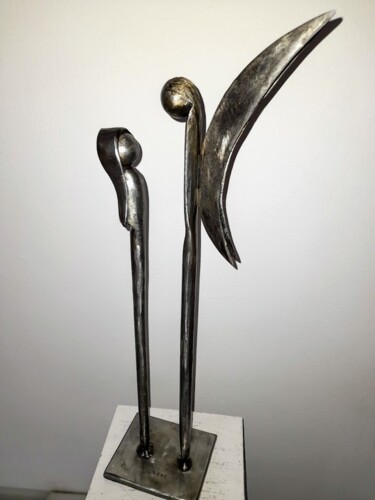 Sculptuur getiteld "ANNONCIATION" door Gerard Lami, Origineel Kunstwerk, Metalen