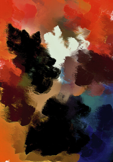 Arte digital titulada "Mundo das cores" por Angelina Alves, Obra de arte original, Pintura Digital