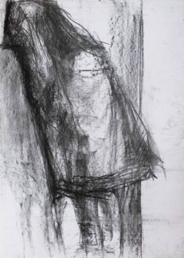 Disegno intitolato "Shadows 3" da Pamela Rys, Opera d'arte originale, Carbone
