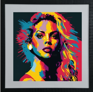 Arts numériques intitulée "Beyoncé" par Cathy Massoulle (SUNY), Œuvre d'art originale, Image générée par l'IA