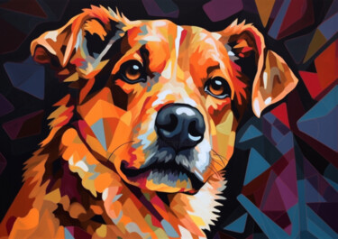 Digital Arts titled "BOY DOG" by Cathy Massoulle (SUNY), Original Artwork, AI generated image