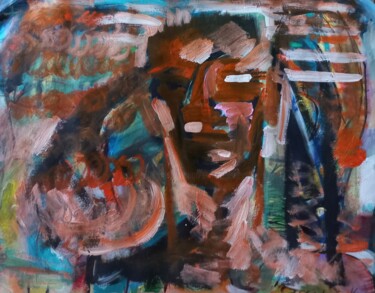 Pintura titulada "" l'homme.."" por Sam Keusseyan, Obra de arte original, Acrílico