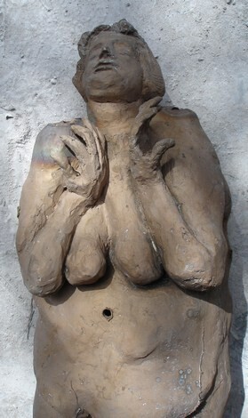 Sculpture intitulée "Sous la douche - a" par Michel Moskovtchenko, Œuvre d'art originale, Métaux