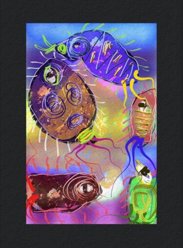 Arts numériques intitulée "Vision microscopiqu…" par Jacky Patin, Œuvre d'art originale, Peinture numérique