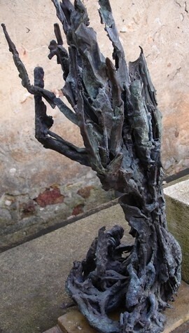 Sculpture titled "ARBRE 314  BRONZE" by Michel Moskovtchenko, Original Artwork, Metals