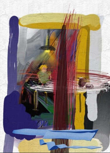 Arts numériques intitulée "Entre couleurs..." par Jacky Patin, Œuvre d'art originale, Peinture numérique