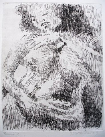 Drawing titled "1987 PLENITUDE" by Michel Moskovtchenko, Original Artwork, Other
