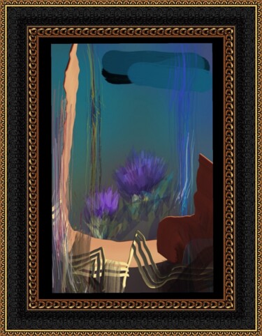 Arts numériques intitulée "Petite fleur sauvag…" par Jacky Patin, Œuvre d'art originale, Peinture numérique