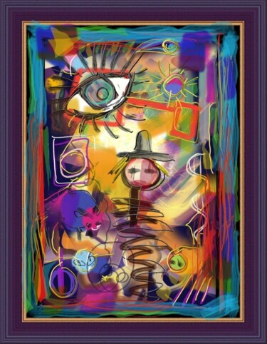 Digital Arts titled "Festivités pluriell…" by Jacky Patin, Original Artwork, Digital Painting