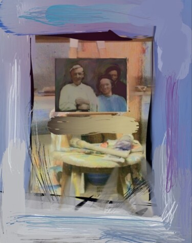 Photographie intitulée "Les grands parents.…" par Jacky Patin, Œuvre d'art originale, Photo montage