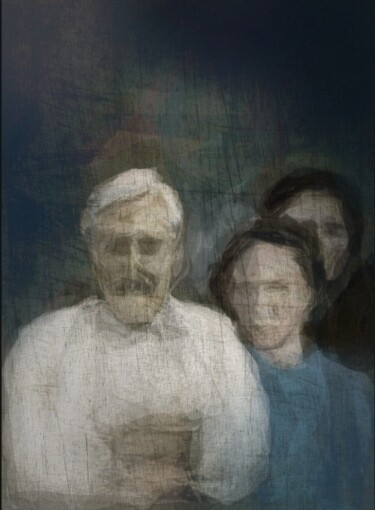 Digitale Kunst mit dem Titel "En famille..." von Jacky Patin, Original-Kunstwerk, Digitale Malerei