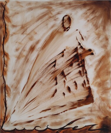 Peinture intitulée "Le porteur de lumiè…" par Patrice Leroy (Patrice LEROY), Œuvre d'art originale, Huile