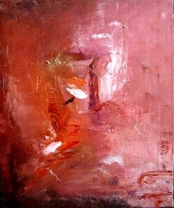 Peinture intitulée "Chemin de la rosée." par Pascaly, Œuvre d'art originale