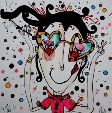 Drawing titled "Yes !" by Emilie Teillaud, Original Artwork