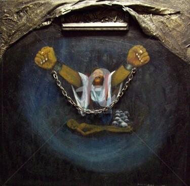 Painting titled "Cry Out for Justice" by Johnny E.S.J. Otilano, Original Artwork