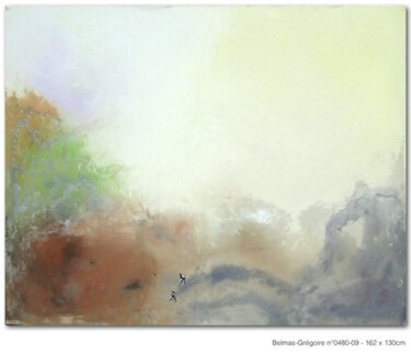 Peinture intitulée "Landscape 162X130" par Claudine Gregoire, Œuvre d'art originale