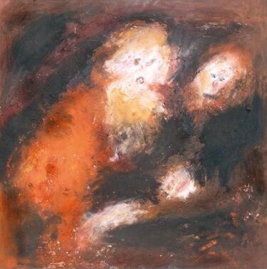 Pintura intitulada "I PROMESSI SPOSI 80…" por Claudine Gregoire, Obras de arte originais, Óleo