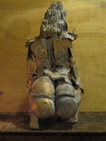 Sculpture titled "JEANNE  LA PUCELLE…" by Michel Moskovtchenko, Original Artwork, Metals