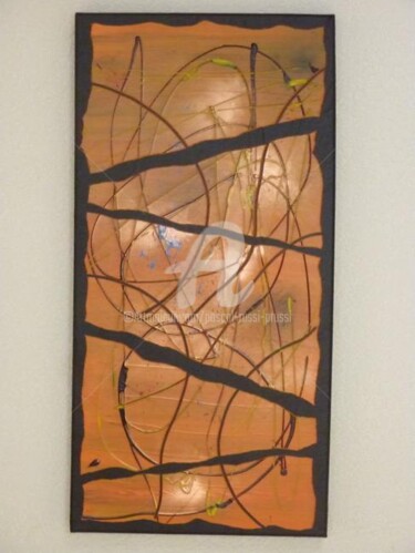 Peinture intitulée "Le tourbillon infer…" par Pascal Russi (PRussi), Œuvre d'art originale, Huile