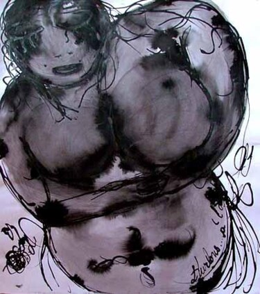 Dessin intitulée "Hurlons à l'amour" par Emilie Teillaud, Œuvre d'art originale