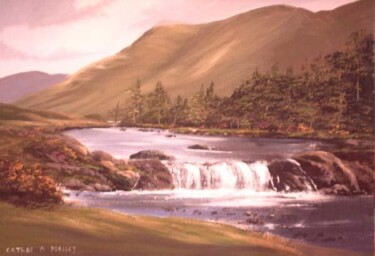 Malarstwo zatytułowany „ashleagh falls” autorstwa Cathal O Malley, Oryginalna praca