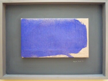 Painting titled "Territoire Bleu n° 6" by Virginie Gallé, Original Artwork, Oil