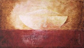 Peinture intitulée "Bol de la connaissa…" par Sushma Legendre Mcintosh, Œuvre d'art originale