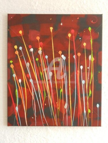 Peinture intitulée "Mes brûlantes divag…" par Pascal Russi (PRussi), Œuvre d'art originale, Huile