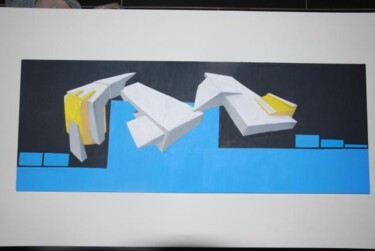 Malerei mit dem Titel "Graff-art3D" von Christophe Caniac, Original-Kunstwerk, Acryl