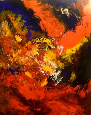 Malerei mit dem Titel "Passion'elle" von Edwige Leprin, Original-Kunstwerk, Öl