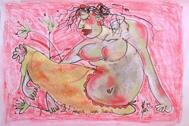 Drawing titled "De l'amour pour toi" by Emilie Teillaud, Original Artwork