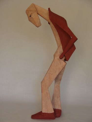 Sculpture intitulée "Desempregado" par Alberto Kissola, Œuvre d'art originale, Autre