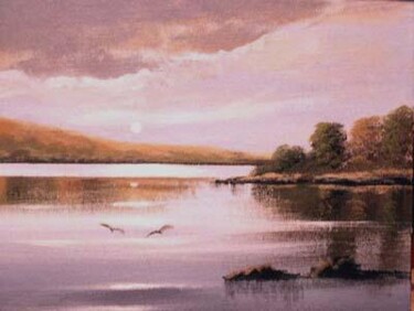 Painting titled "evening time" by Cathal O Malley, Original Artwork