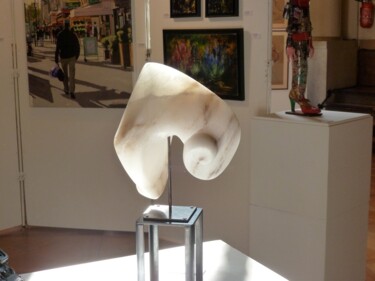 Sculpture titled "SEMICROMA" by Dominique Ferrandon-Lamy, Original Artwork, Stone