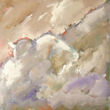 Pintura intitulada "0684-15-colombe-30x…" por Claudine Gregoire, Obras de arte originais, Acrílico