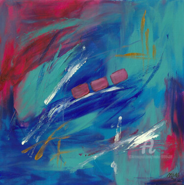 "Abstrait / abstract" başlıklı Tablo Mala tarafından, Orijinal sanat, Akrilik