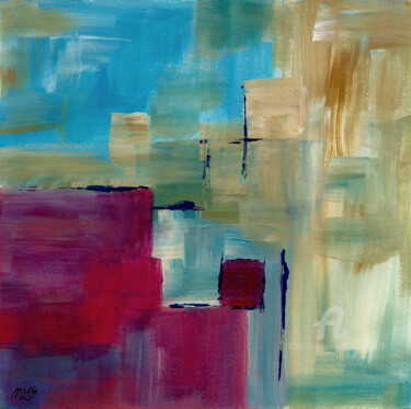 Malerei mit dem Titel "Abstrait / abstract" von Mala, Original-Kunstwerk, Acryl