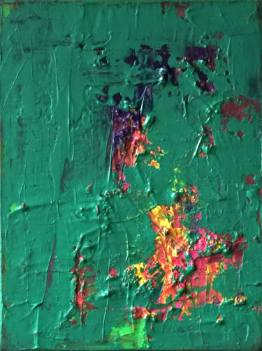 Pittura intitolato "Matter Painting 12" da Pamela Rys, Opera d'arte originale, Acrilico