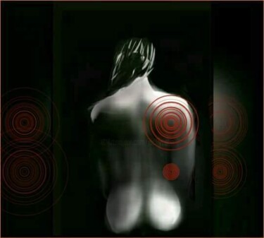 Arte digitale intitolato "nu noir et blanc..." da Jacky Patin, Opera d'arte originale