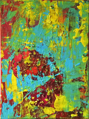 Painting titled "Matter Painting 33" by Pamela Rys, Original Artwork, Acrylic