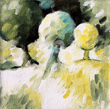 Peinture intitulée "041 arbres" par Béatrice Bedeur, Œuvre d'art originale, Huile