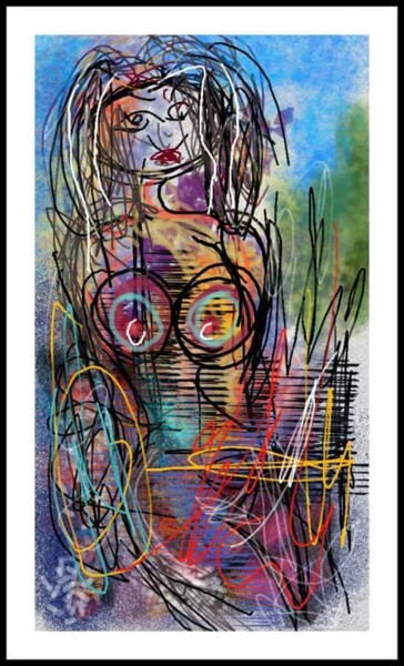 Grafika cyfrowa / sztuka generowana cyfrowo zatytułowany „la jeune fille prin…” autorstwa Jacky Patin, Oryginalna praca