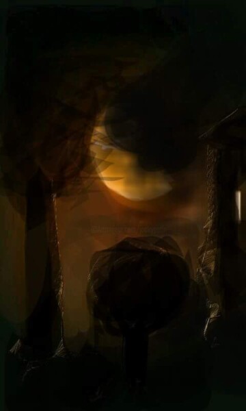 Arts numériques intitulée "Clair de lune..." par Jacky Patin, Œuvre d'art originale