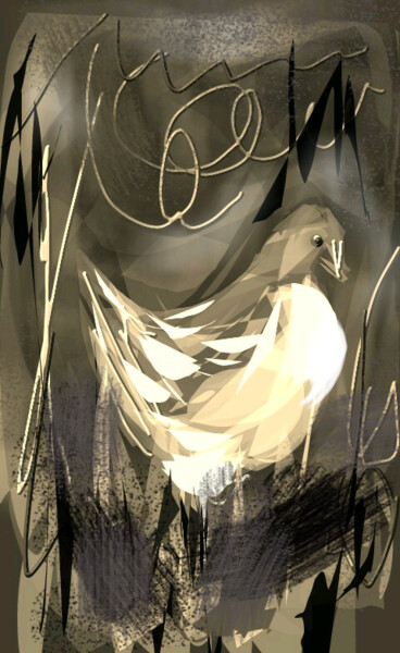 "Le pigeon..." başlıklı Dijital Sanat Jacky Patin tarafından, Orijinal sanat