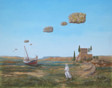 Pintura titulada "le-temps-qui-passe.…" por Roger Foucher-Lottin, Obra de arte original, Acrílico