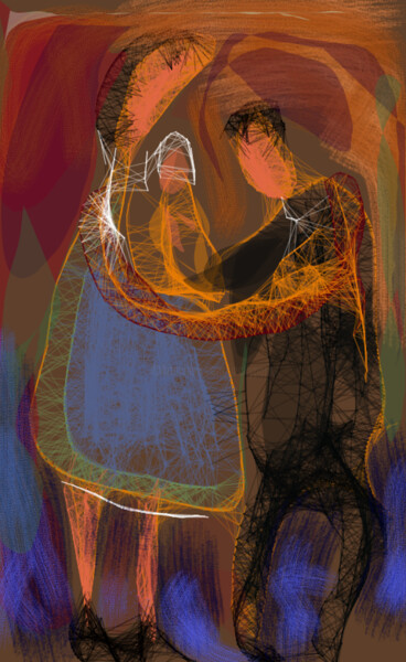 Arts numériques intitulée "Le nouveau-né..." par Jacky Patin, Œuvre d'art originale
