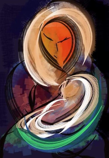 Arts numériques intitulée "Maternemental..." par Jacky Patin, Œuvre d'art originale
