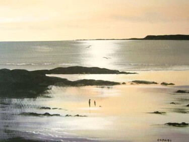 Painting titled "silver strand" by Cathal O Malley, Original Artwork