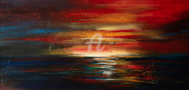 Painting titled "Intarissable" by Françoise Dugourd-Caput, Original Artwork, Acrylic Mounted on Wood Stretcher frame