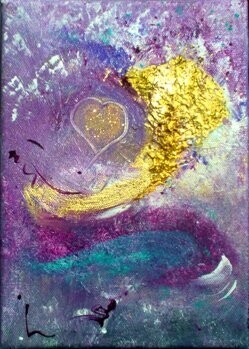 Peinture intitulée "Comète des Amours" par Pascaly, Œuvre d'art originale